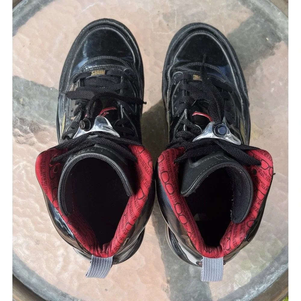 Nike Air Jordan Spizike Patent Leather Mens Size 11 Black Red 315371-001 Sneaker